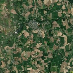 Vue aérienne des environs de Aire de camping-car à Évran