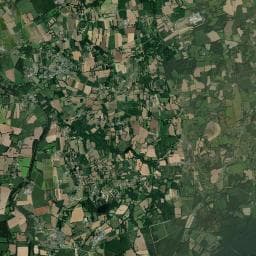Vue aérienne des environs de Camping le Domaine du Logis