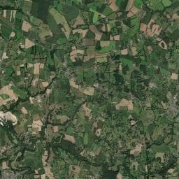 Vue aérienne des environs de La Maison Neuve