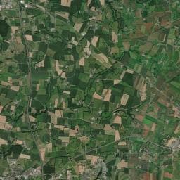 Vue aérienne des environs de Aire de camping-car à Romagné