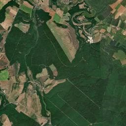 Vue aérienne des environs de Aire de services et de stationnement Rollainville