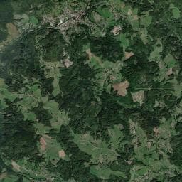 Vue aérienne des environs de Aire de camping-cars de Senones