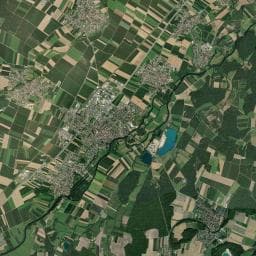 Vue aérienne des environs de Aire de Services Benfeld