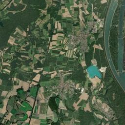 Vue aérienne des environs de Camp Au Clair Ruisseau