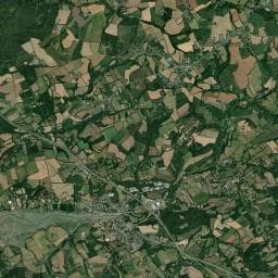 Vue aérienne des environs de Aire Camping-Car Faou, Park An Aod