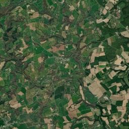 Vue aérienne des environs de Aire naturelle de Collorec