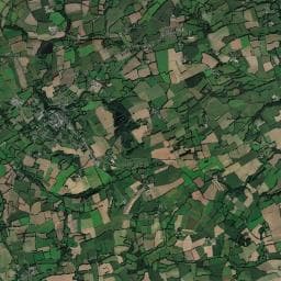 Vue aérienne des environs de Camping municipal de l'Étang