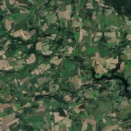 Vue aérienne des environs de Aire de camping-car à Le Bodéo
