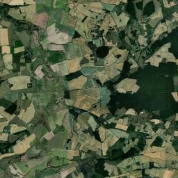 Vue aérienne des environs de Camping Le Bois Jahan