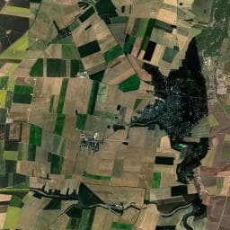 Vue aérienne des environs de Camping du Bois de la Justice
