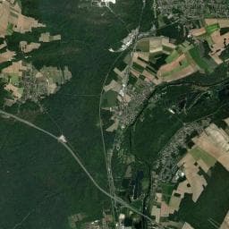 Vue aérienne des environs de Fontaine de l'aire de pique-nique de Villiers-sous-Grez