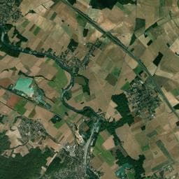 Vue aérienne des environs de Campsite l'Île d'Amour