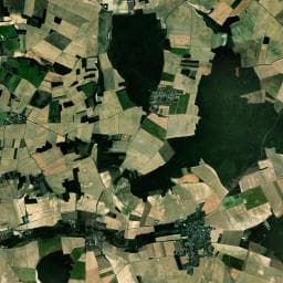Vue aérienne des environs de Thorigny-sur-Oreuse camping