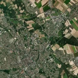 Vue aérienne des environs de Aire de service pour camping-car - Intermarché Creney