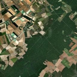 Vue aérienne des environs de La Fromentelle