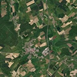 Vue aérienne des environs de Le Moulin des Moines