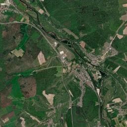 Vue aérienne des environs de Aire de camping-car à Igney