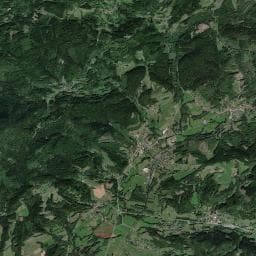 Vue aérienne des environs de Locatif de plein air : aire du Gros Pré
