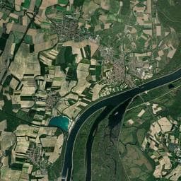 Vue aérienne des environs de Aire de camping-car à Rhinau