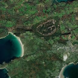 Vue aérienne des environs de Camping test