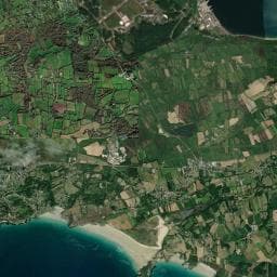 Vue aérienne des environs de Aire naturelle Océ'âne
