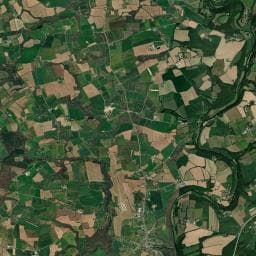 Vue aérienne des environs de Camping du Stang