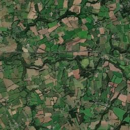 Vue aérienne des environs de Camping L'Orée du Bois