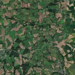 Vue aérienne des environs de Air de Stationnement Plélauff