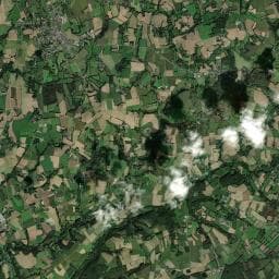 Vue aérienne des environs de Camping Municipal de la Chesnaie