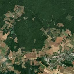 Vue aérienne des environs de Stationnement de Camping car de Vendeuvre sur Barse