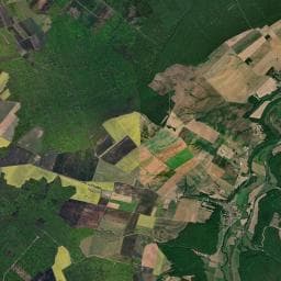 Vue aérienne des environs de Aire de camping-car à Vaudrecourt