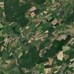Vue aérienne des environs de Le Poirier