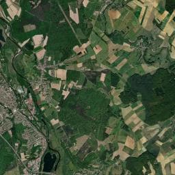 Vue aérienne des environs de Aire De Camping Cars De Thaon-les-vosges