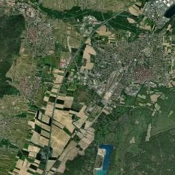 Vue aérienne des environs de Parking bus Châtenois