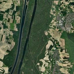 Vue aérienne des environs de Aire de camping-car de Schœnau