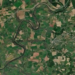 Vue aérienne des environs de Camping du Gwaker