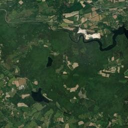 Vue aérienne des environs de Camping - Un rayon de Blé noir