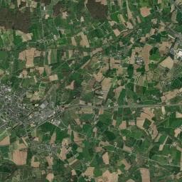 Vue aérienne des environs de Aire de camping-cars de Saint-Méen-le-Grand