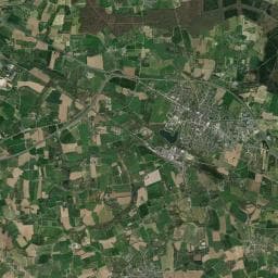 Vue aérienne des environs de Camping municipal