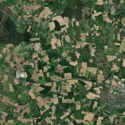 Vue aérienne des environs de Aire de camping-car à Pleumeleuc
