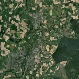 Vue aérienne des environs de Aire de camping-car à Mouazé (2)