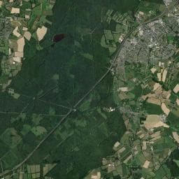 Vue aérienne des environs de Aire de camping-car à Mouazé