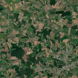 Vue aérienne des environs de Aire de camping-car à Terrehault