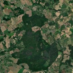 Vue aérienne des environs de Aire de camping-car à Saint-Georges-du-Rosay