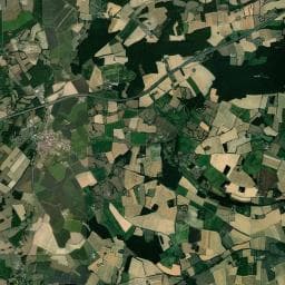 Vue aérienne des environs de Camping à Authon-du-Perche