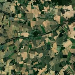 Vue aérienne des environs de Camping à Brou