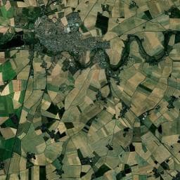 Vue aérienne des environs de camping de Brou