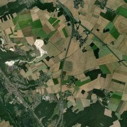 Vue aérienne des environs de Aire de camping-car à La Madeleine-sur-Loing