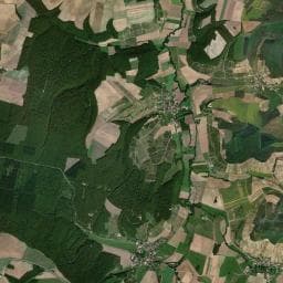 Vue aérienne des environs de La Sauleraie
