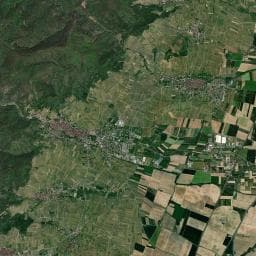 Vue aérienne des environs de Parking route de Colmar